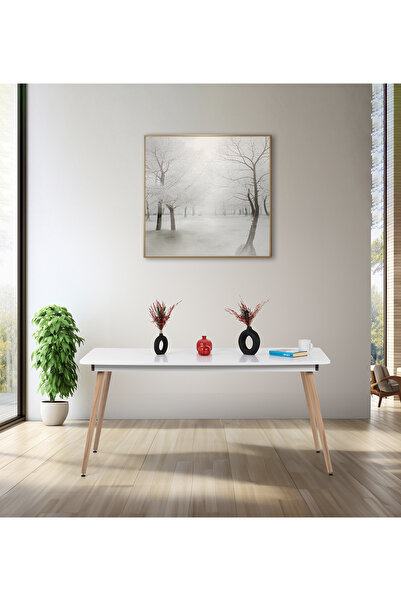 FLORADESİGN Bistro 120x77 Cm / Dikdörtgen Mutfak Masası / Mutfak Yemek Masası...