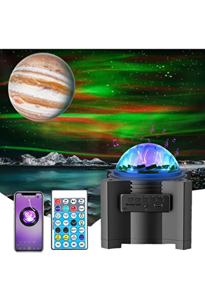 JUNGLEE Stary Projector Light Bluetooth Hoparlör Tavan Duvar Ambians Işıklandırma