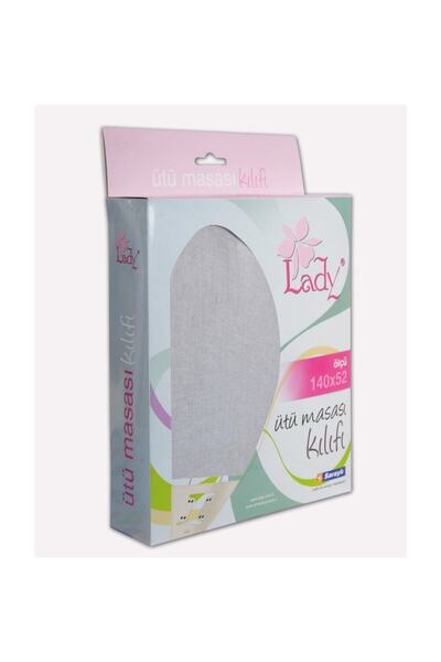 Lady Saraylı Xxx Keçeli Isıya Dayanıklı Ütü Masası Kılıfı Örtüsü Bezi Düz (140X52)