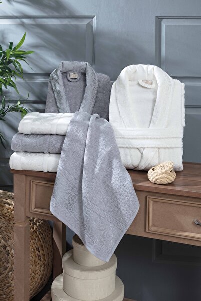 sarra Esra Bornoz Seti - Krem / Gri