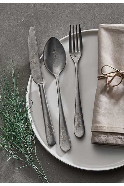 Narin Epsilon Series - Retro - Floral Pattern - 42 Piece Cutlery Set