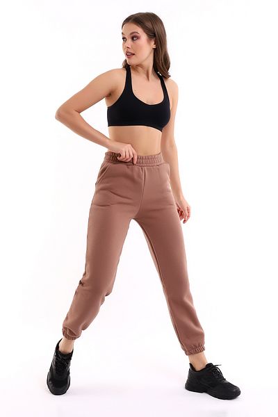 Winmoda34 Γυναικεία φούτερ με τρεις κλωστές, φλις, φούτερ Jogger Comfortable Fit