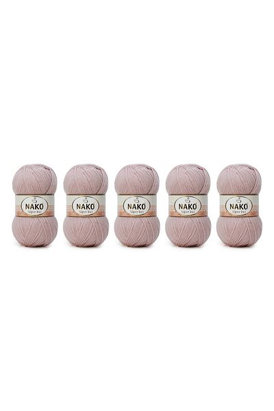 NAKO Νήματα πλεξίματος χειρός Super Pearl 100 Gr 5 ΤΕΜ