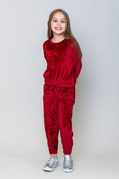 incity Girl's Velvet Jogger Sweatpants