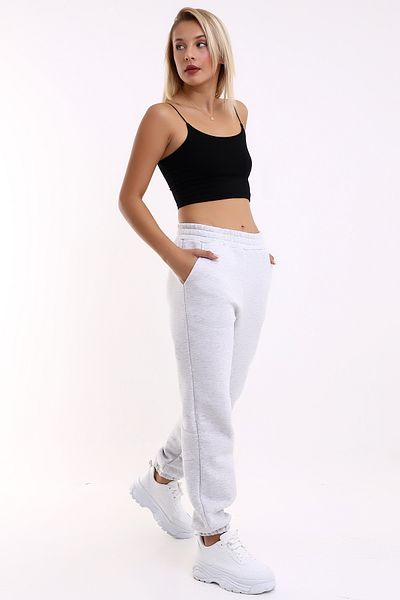 Winmoda34 Γυναικεία φούτερ με τρεις κλωστές, φλις, φούτερ Jogger Comfortable Fit