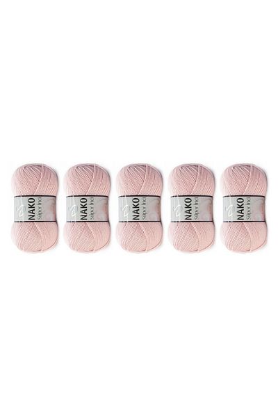 NAKO Νήματα πλεξίματος χειρός Super Pearl 100 Gr 5 ΤΕΜ