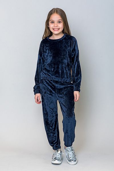 incity Girl's Velvet Jogger Sweatpants