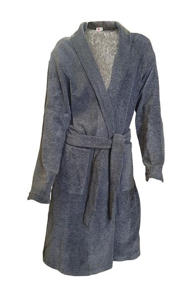 Ciciten 23C02 Pocketed Raised Winter Long Fleece Dressing Gown