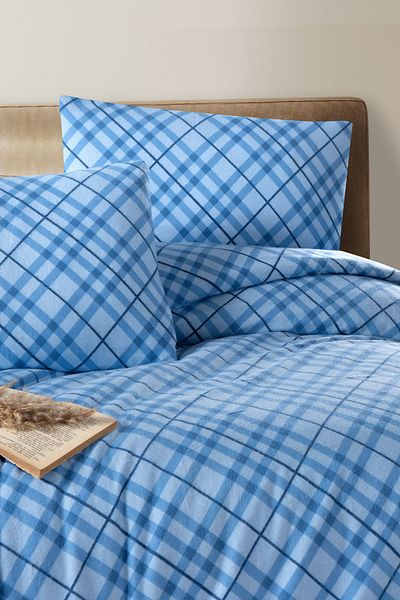 Mulberry Flannel Flannel Iarna Set de husă de pilota unică