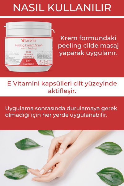 Juvenis E Vitamini Içeren Arındırıcı Peeling Ölü Derilerden Arındıran Skin Balance Serisi Krem Peeling