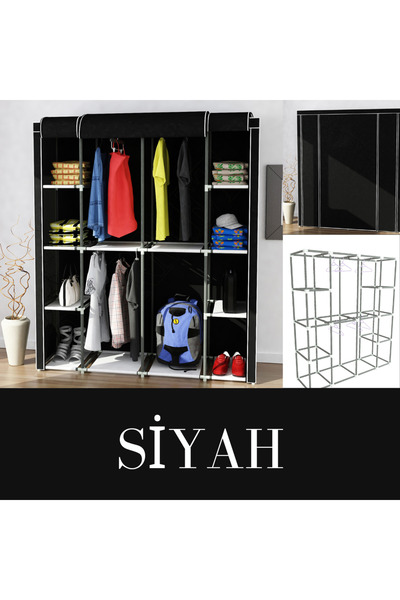 HOLTECH Elit Lüks Bez Dolap Kumaş Gardrop