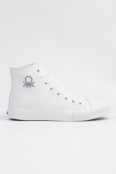 Benetton ® |   BN-31042 - 3374 Alb - Pantofi sport pentru femei