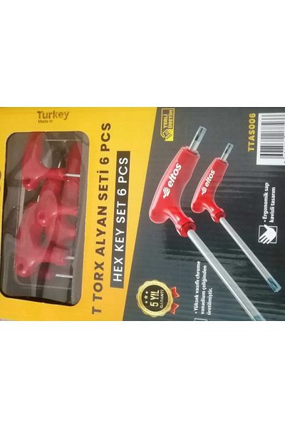 Eltos T Torx Allen Set 6 Pcs
