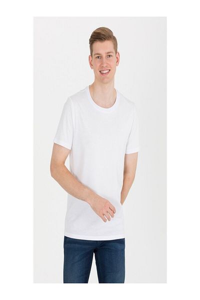 U.S. Polo Assn. ΒΑΣΗ. Polo Assn. Ανδρικό λευκό μπλουζάκι Basic