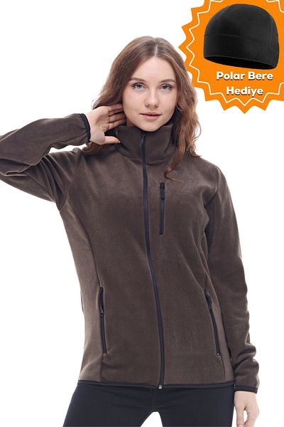 GHASSY CO. Women's Dark Khaki Softshell Fleece 869866011