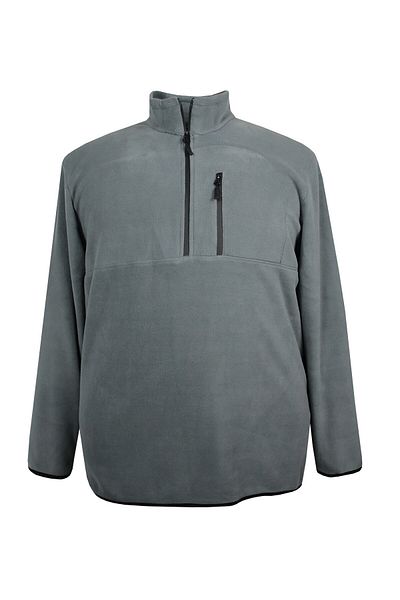 marufshop Φλις φούτερ με γιακά μεγάλου μεγέθους Γκρι