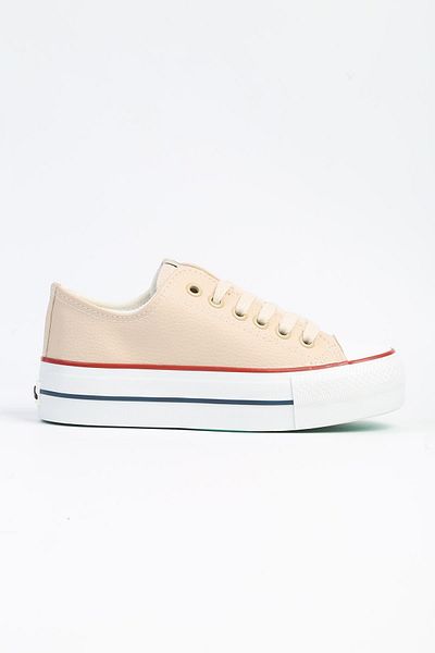 Benetton ® | BN-31122 - 3114 Μπεζ - Γυναικεία Αθλητικά Παπούτσια