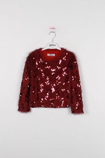 incity Girl's Sequin Sweater
