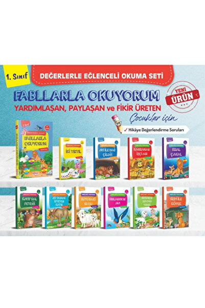 Kitap Kulübü Yayınları 1. Sınıf Fabllarla Okuyorum Değerlerle Eğlenceli Okuma...