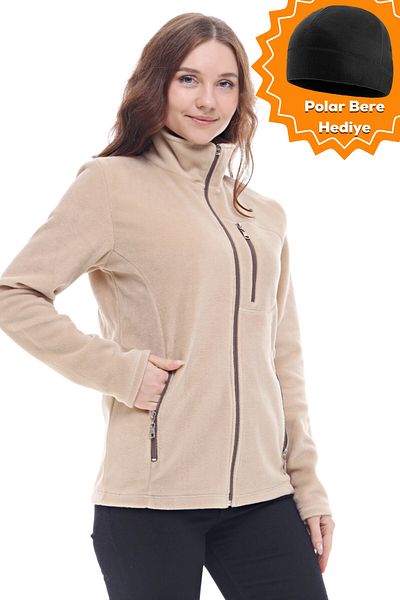 GHASSY CO. Women's Dark Beige Softshell-Fleece - 869866011