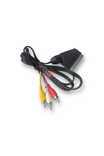 Tek-İş Scart 3 RCA Video Audio 3 Tos Satellite DVD Cable LCD Tube Television Satellite Connection 1.2m