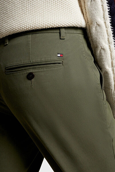 Tommy Hilfiger Pamut normál derék karcsúsított nadrág férfi NADRÁG MW0MW26619 RBN