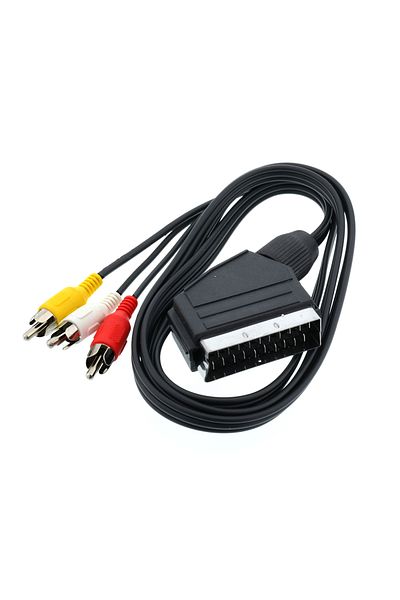 Tek-İş Scart 3 RCA Video Audio 3 Tos Satellite DVD Cable LCD Tube Television Satellite Connection 1.2m