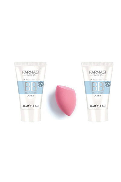 Farmasi 50 ml 01 bb Krem 2 x adet +  sünger