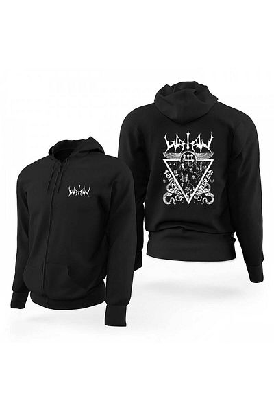 Z zepplin Суитшърт с качулка с цип Watain Lawless Darkness Black Limited Edition