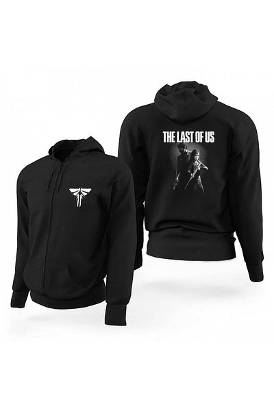 Z zepplin Φούτερ με κουκούλα The Last Of Us Black Zippered Limited Edition