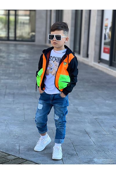 Calisa Pelernă de ploaie pentru băiat, trenci, jachetă, tricou, blugi, pantaloni, set de îmbrăcăminte de iarnă sezonier