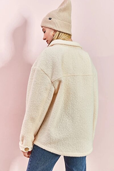 HARMONY GLOBAL Жіночий пальто з подвійними кишенями з тканини Bürümcük