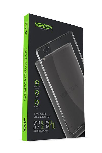 Vorcom S12 and SXPro Tablet Compatible Transparent Case