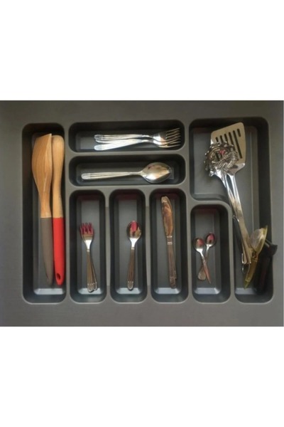 Ersa 62cm X 449cm Çekmece Içi Kaşıklık Gri (53X40 CM'E KADAR KESİLEBİLİR)