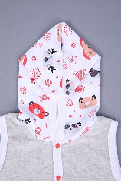 Babyhola Baby Girl and Boy Hooded Velvet Pocket Vest 3297