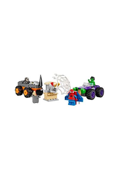 LEGO Marvel Spidey and His Amazing Friends - Hulk Vs Rhino Truck, 110 Parts, +4