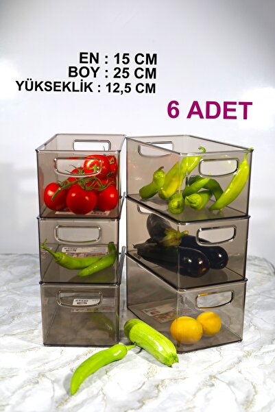 Turnberry 6'lı Buzdolabı Düzenleyici, Sebze Meyve Sepeti, Makyaj Organizeri, ...