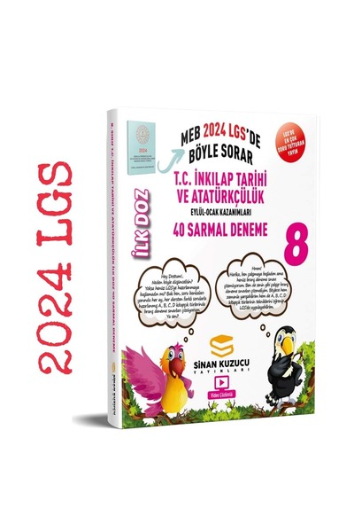 SİNAN KUZUCU YAYINLARI Sinan Kuzucu 8. Sınıf LGS İnkılap Tarihi İlk Doz 20 Sa...