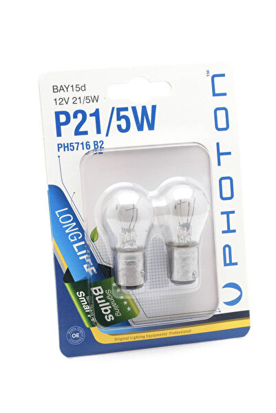Photon P21/5w Yeni Nesil 1016 Stop Ampul İkili Kutu 12v 21/5w Çift Duy