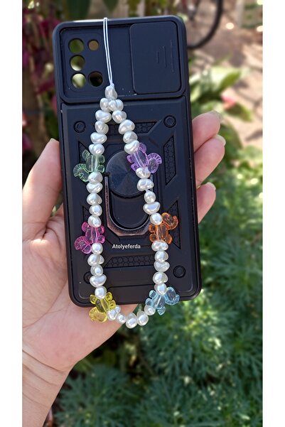 Atolye Ferda Colorful Unicorn Figured and Pearl Phone Charm Phone Strap