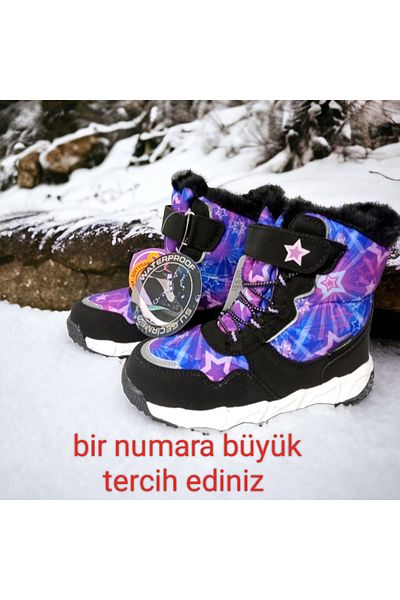 PATİK BEBE Αδιάβροχες Waterproff Girls Snow Boots