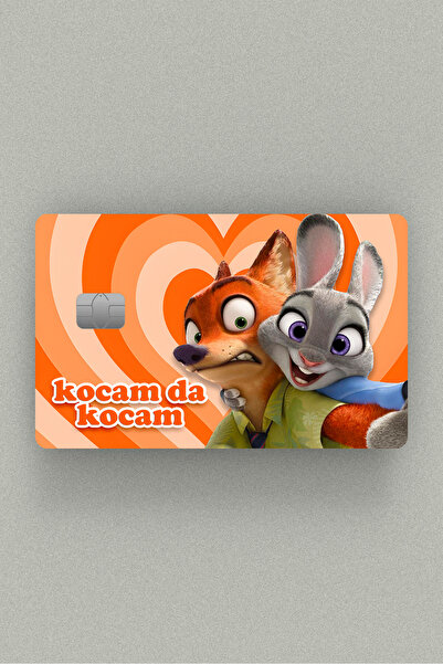 Namgo Zootropolis Kocam da Kocam Kredi Kartı, Akbil ve Kart Kaplama Stickerı