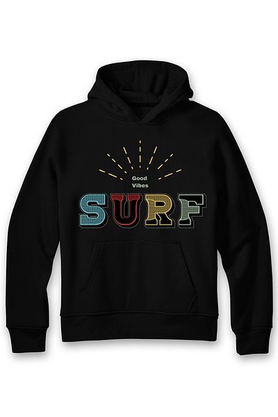ADA BEBEK ÇOCUK Παιδικό φούτερ Unisex Oversize Surf Printed