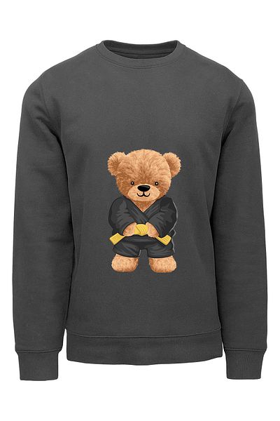 ADA BEBEK ÇOCUK Παιδική φούτερ Unisex Oversize Tekvandocu Bear με στάμπα