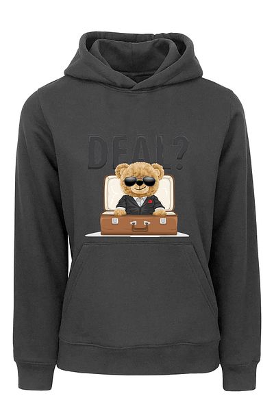ADA BEBEK ÇOCUK Παιδικό φούτερ με στάμπα Unisex Oversize Deal Bear