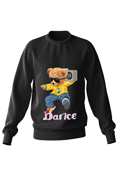 ADA BEBEK ÇOCUK Παιδική φούτερ με στάμπα Unisex Oversize Dancer Bear