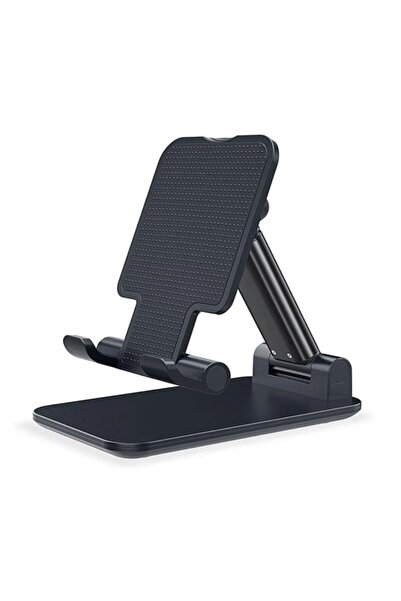 Fashion Base Siyah Katlanabilir Masaüstü Tablet Ve Telefon Tutucu