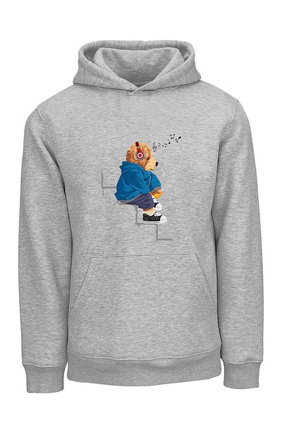 ADA BEBEK ÇOCUK Παιδική μπλούζα Unisex Oversize Fun Bear με στάμπα