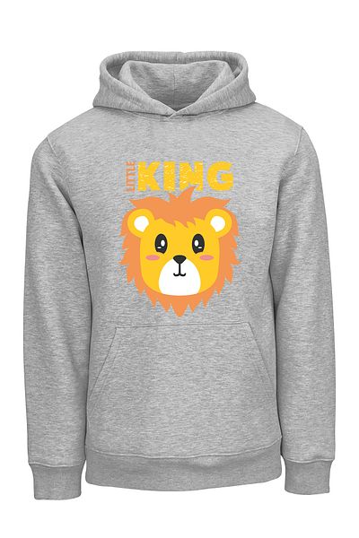 ADA BEBEK ÇOCUK Unisex Παιδική μπλούζα με στάμπα Little King Leon Oversize