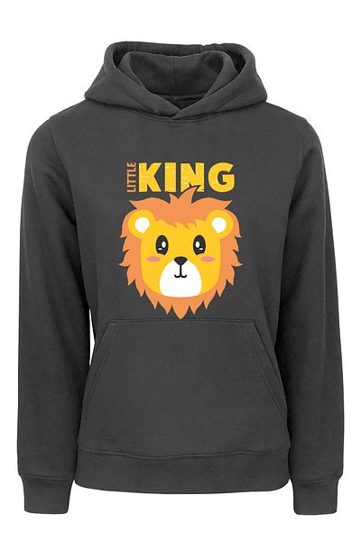 ADA BEBEK ÇOCUK Παιδικό φούτερ Unisex Oversize Little King Leon με στάμπα